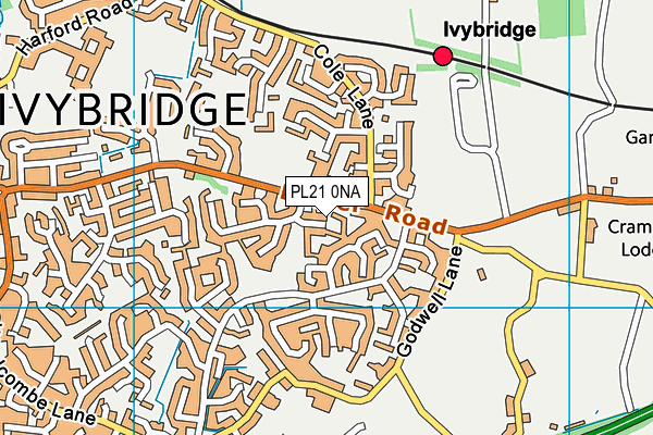 PL21 0NA map - OS VectorMap District (Ordnance Survey)