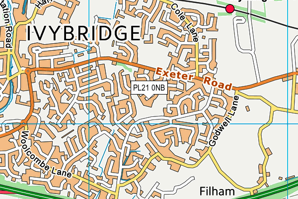 PL21 0NB map - OS VectorMap District (Ordnance Survey)