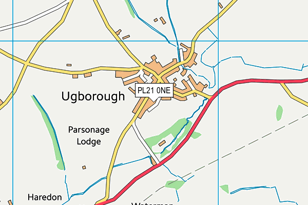 PL21 0NE map - OS VectorMap District (Ordnance Survey)