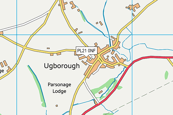 PL21 0NF map - OS VectorMap District (Ordnance Survey)