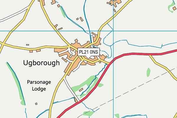 PL21 0NS map - OS VectorMap District (Ordnance Survey)