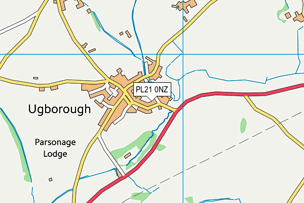 PL21 0NZ map - OS VectorMap District (Ordnance Survey)