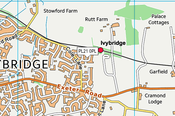 PL21 0PL map - OS VectorMap District (Ordnance Survey)