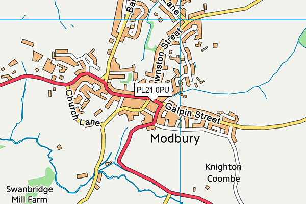 Map of 14 BROAD STREET, MODBURY LIMITED at district scale