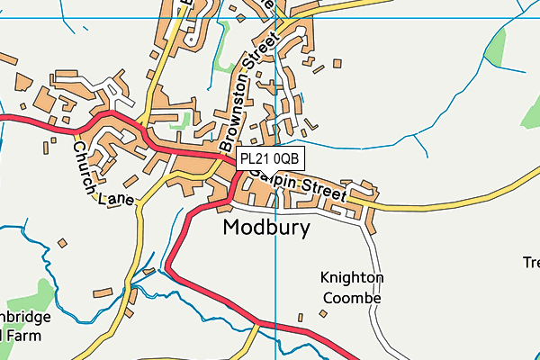 PL21 0QB map - OS VectorMap District (Ordnance Survey)