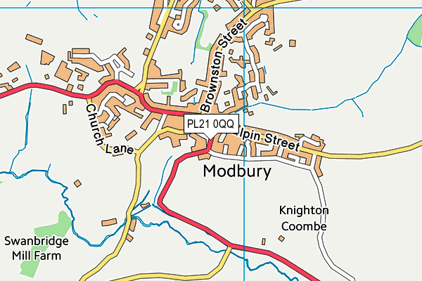 PL21 0QQ map - OS VectorMap District (Ordnance Survey)