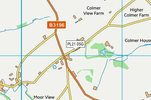 PL21 0SG map - OS VectorMap District (Ordnance Survey)