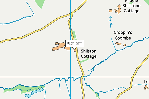 PL21 0TT map - OS VectorMap District (Ordnance Survey)