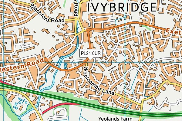 PL21 0UR map - OS VectorMap District (Ordnance Survey)