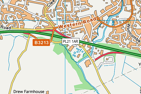 PL21 1AR map - OS VectorMap District (Ordnance Survey)