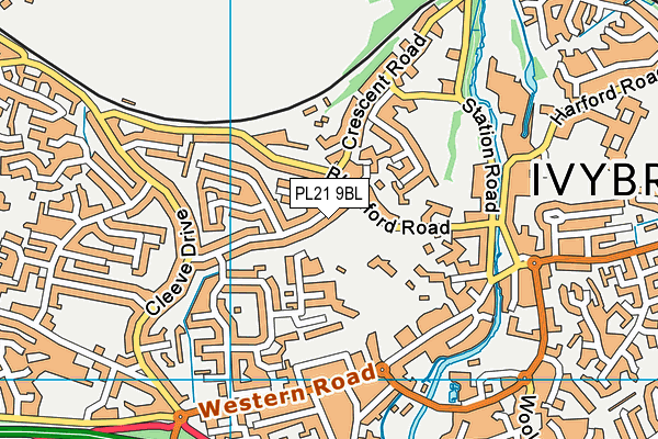 PL21 9BL map - OS VectorMap District (Ordnance Survey)
