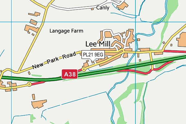 PL21 9EG map - OS VectorMap District (Ordnance Survey)