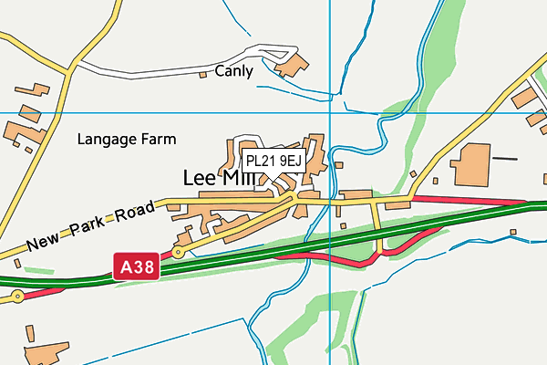 PL21 9EJ map - OS VectorMap District (Ordnance Survey)