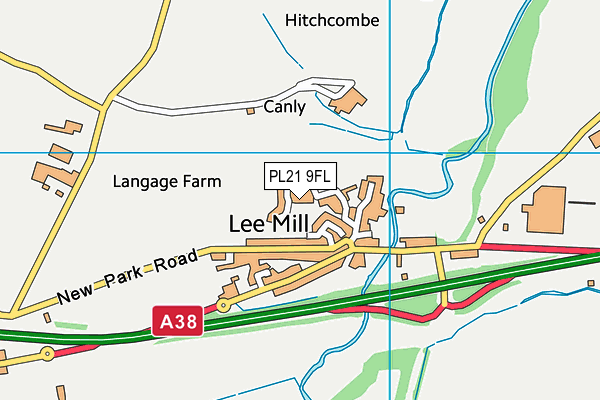 PL21 9FL map - OS VectorMap District (Ordnance Survey)