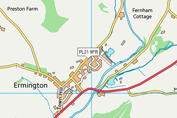 PL21 9FR map - OS VectorMap District (Ordnance Survey)