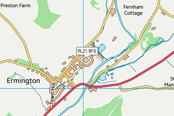 PL21 9FS map - OS VectorMap District (Ordnance Survey)