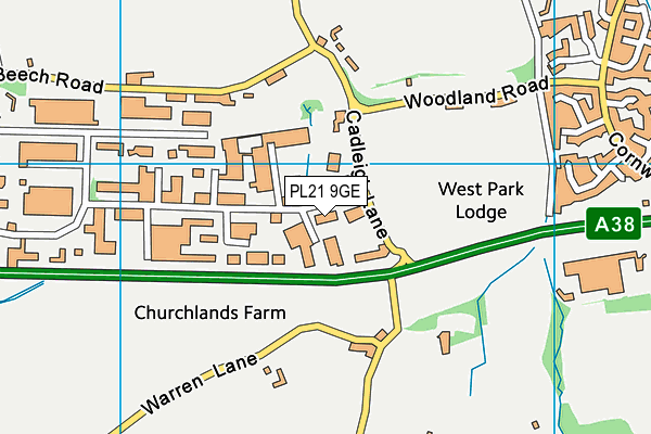 Map of WEST COUNTRY ELECTRICAL LIMITED at district scale