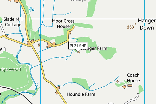 PL21 9HP map - OS VectorMap District (Ordnance Survey)