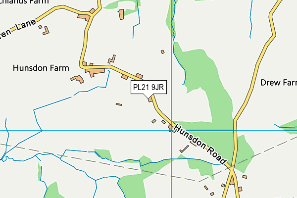 PL21 9JR map - OS VectorMap District (Ordnance Survey)