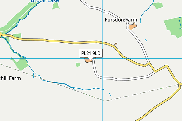 PL21 9LD map - OS VectorMap District (Ordnance Survey)