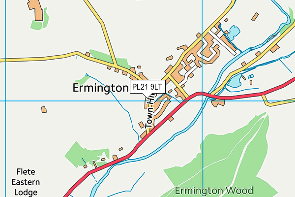 PL21 9LT map - OS VectorMap District (Ordnance Survey)