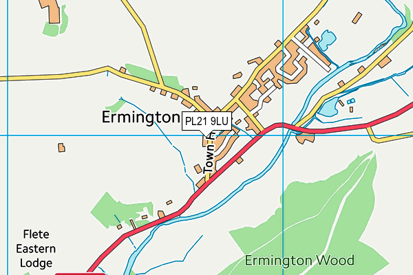 PL21 9LU map - OS VectorMap District (Ordnance Survey)