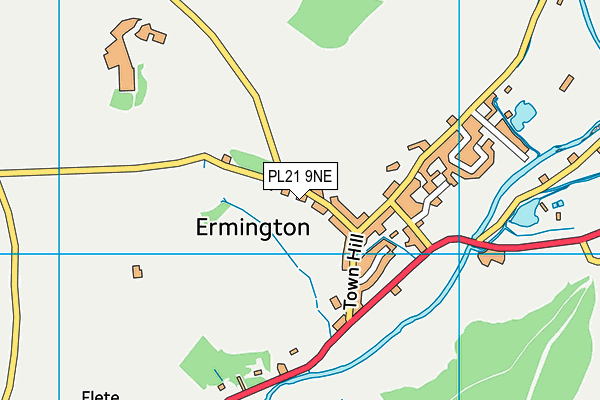 PL21 9NE map - OS VectorMap District (Ordnance Survey)