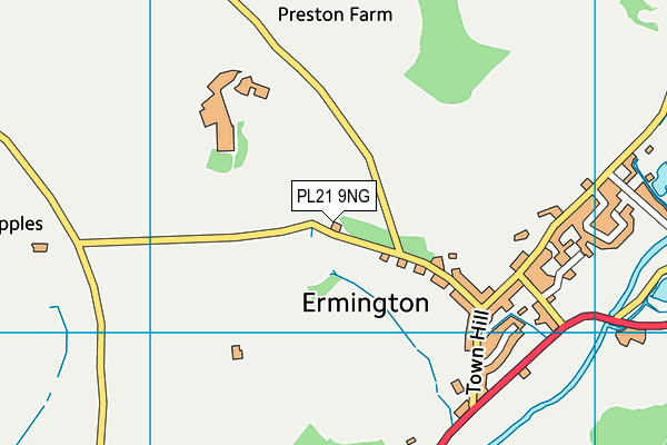 PL21 9NG map - OS VectorMap District (Ordnance Survey)