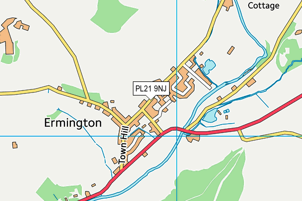 PL21 9NJ map - OS VectorMap District (Ordnance Survey)