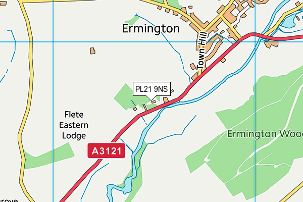 PL21 9NS map - OS VectorMap District (Ordnance Survey)