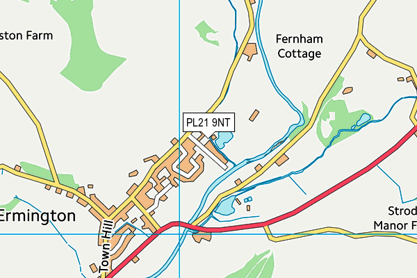 PL21 9NT map - OS VectorMap District (Ordnance Survey)