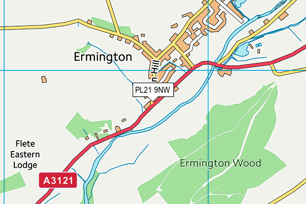 PL21 9NW map - OS VectorMap District (Ordnance Survey)