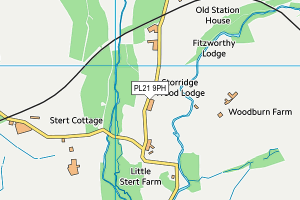PL21 9PH map - OS VectorMap District (Ordnance Survey)