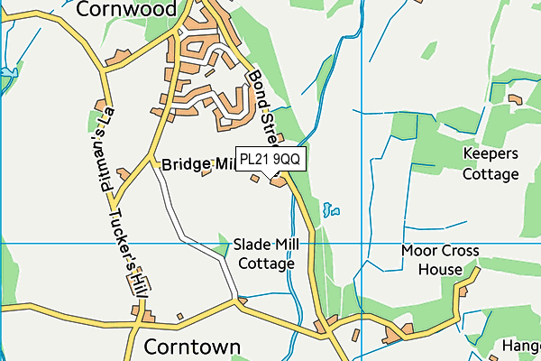 PL21 9QQ map - OS VectorMap District (Ordnance Survey)