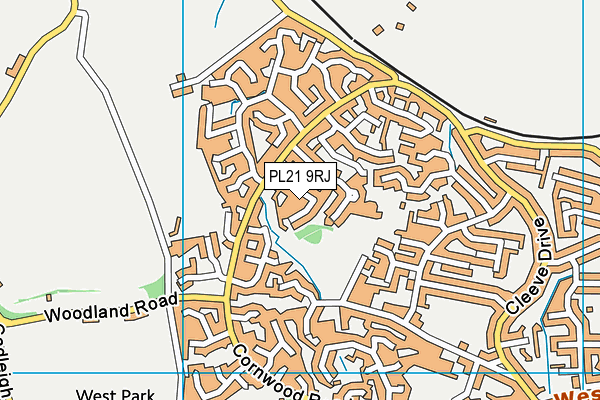 PL21 9RJ map - OS VectorMap District (Ordnance Survey)