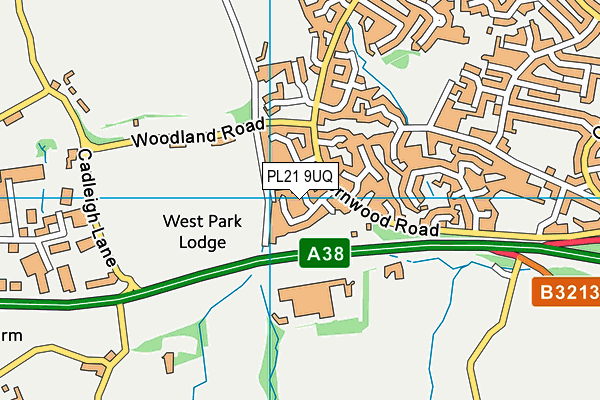 PL21 9UQ map - OS VectorMap District (Ordnance Survey)