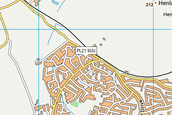 PL21 9UU map - OS VectorMap District (Ordnance Survey)