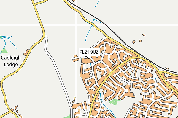 PL21 9UZ map - OS VectorMap District (Ordnance Survey)