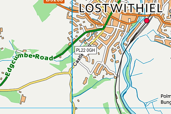 PL22 0GH map - OS VectorMap District (Ordnance Survey)