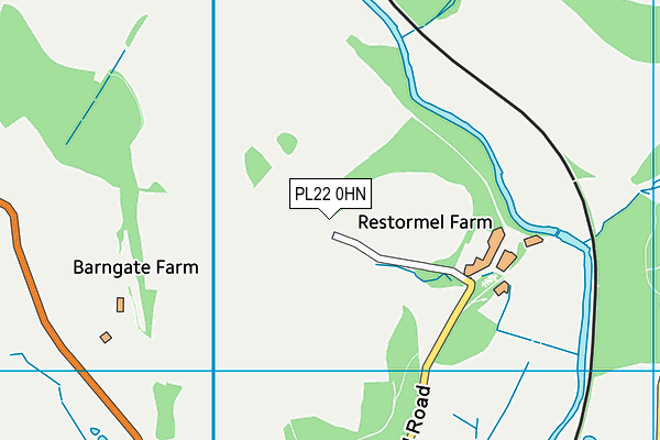 PL22 0HN map - OS VectorMap District (Ordnance Survey)