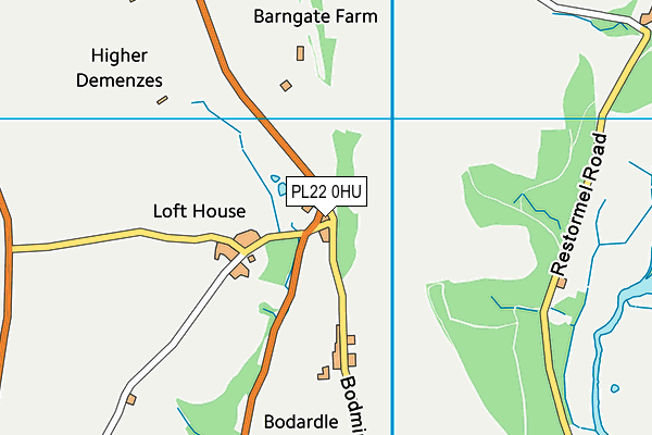 PL22 0HU map - OS VectorMap District (Ordnance Survey)