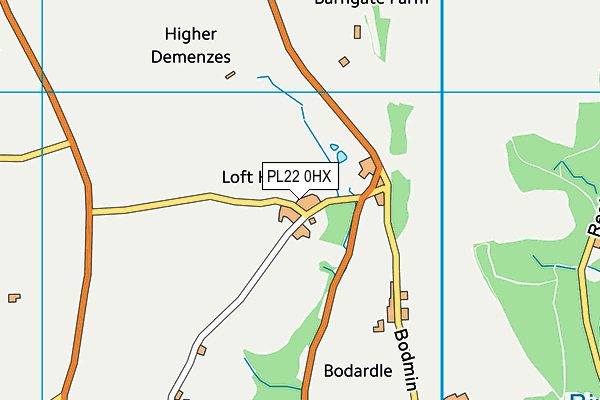 PL22 0HX map - OS VectorMap District (Ordnance Survey)