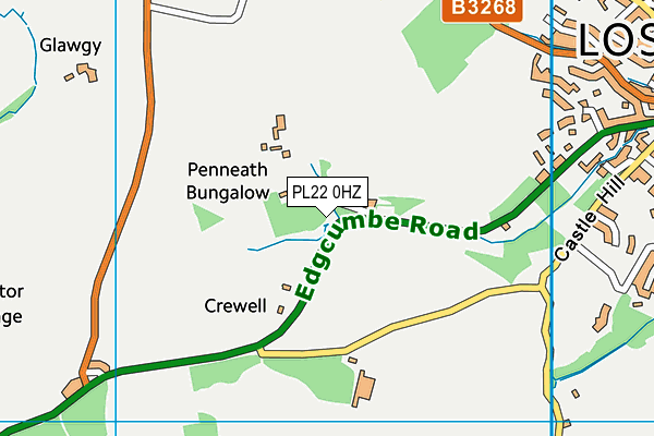 PL22 0HZ map - OS VectorMap District (Ordnance Survey)