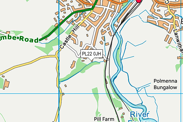 PL22 0JH map - OS VectorMap District (Ordnance Survey)
