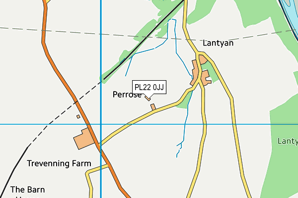 PL22 0JJ map - OS VectorMap District (Ordnance Survey)