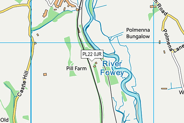 PL22 0JR map - OS VectorMap District (Ordnance Survey)