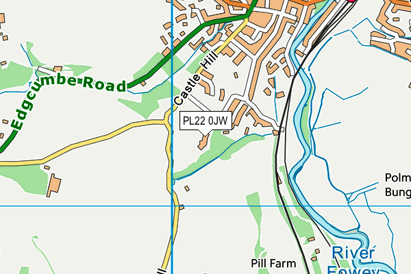 PL22 0JW map - OS VectorMap District (Ordnance Survey)