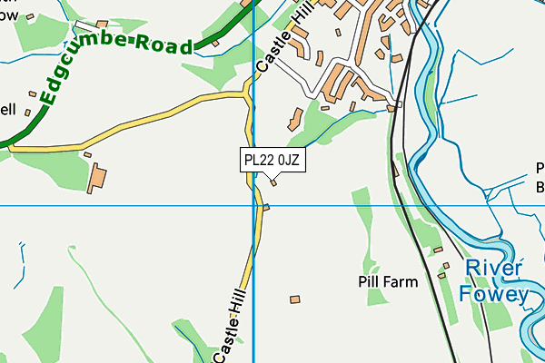 PL22 0JZ map - OS VectorMap District (Ordnance Survey)