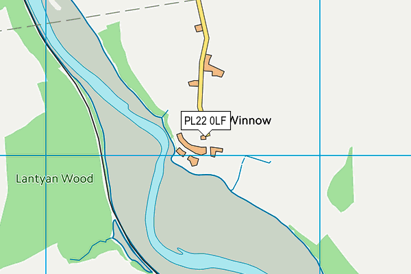 PL22 0LF map - OS VectorMap District (Ordnance Survey)