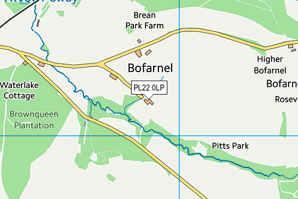 PL22 0LP map - OS VectorMap District (Ordnance Survey)